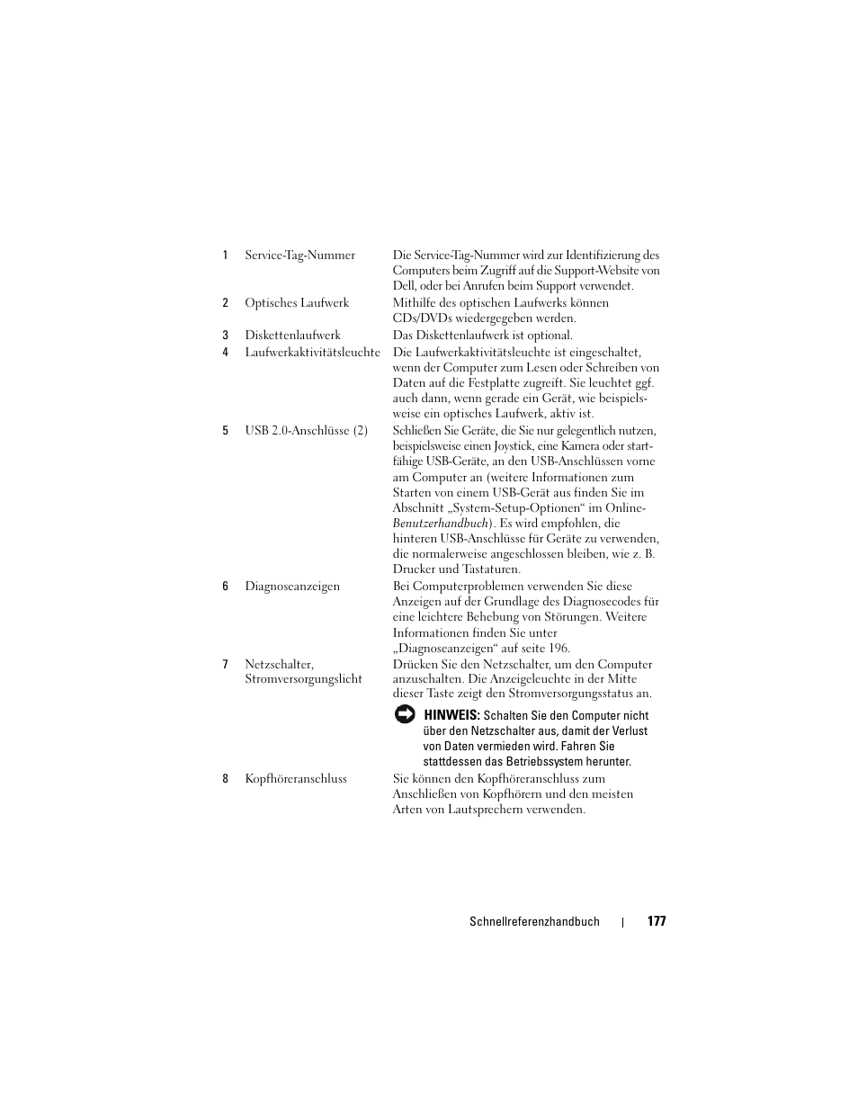 Dell OptiPlex 330 (Late 2007) User Manual | Page 177 / 412