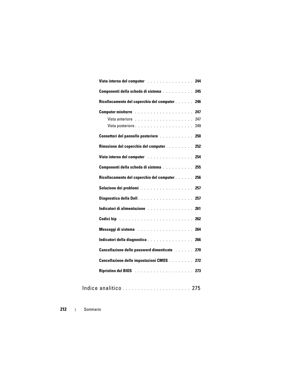 Indice analitico | Dell OptiPlex 330 (Late 2007) User Manual | Page 212 / 412