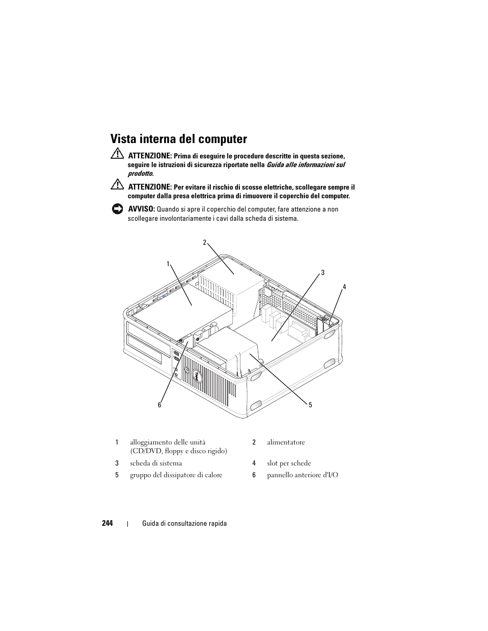 Vista interna del computer | Dell OptiPlex 330 (Late 2007) User Manual | Page 244 / 412