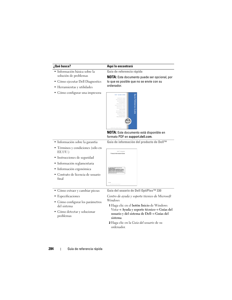 Dell OptiPlex 330 (Late 2007) User Manual | Page 284 / 412