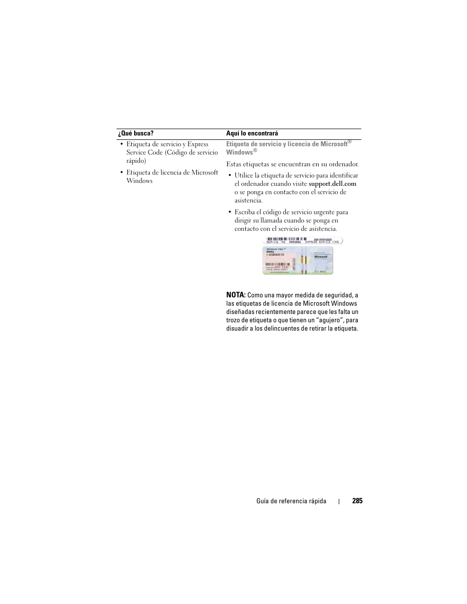 Dell OptiPlex 330 (Late 2007) User Manual | Page 285 / 412