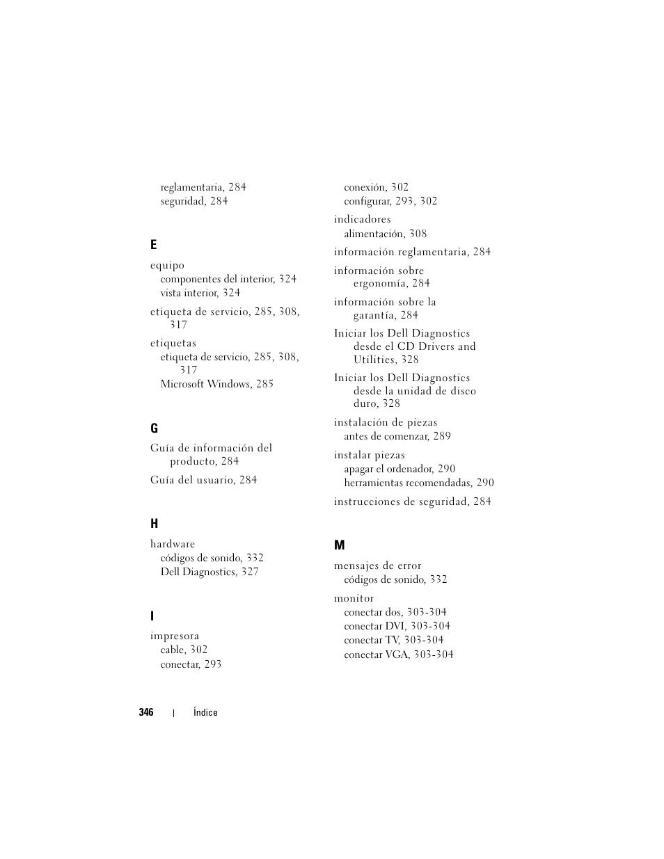 Dell OptiPlex 330 (Late 2007) User Manual | Page 346 / 412