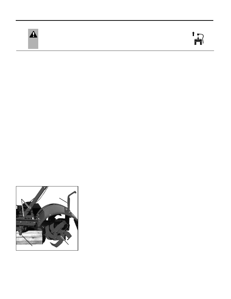 Warning | Troy-Bilt BRONCO 5 HP User Manual | Page 20 / 28