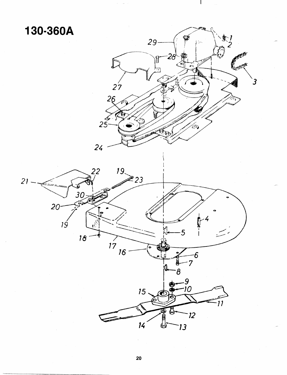 Bolens 130-360A User Manual | Page 20 / 26