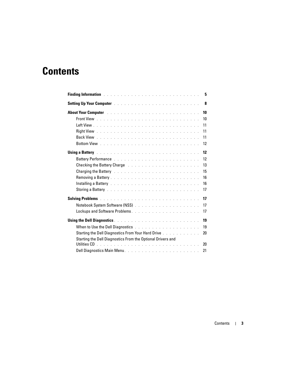 Dell Latitude X1 User Manual | Page 3 / 88
