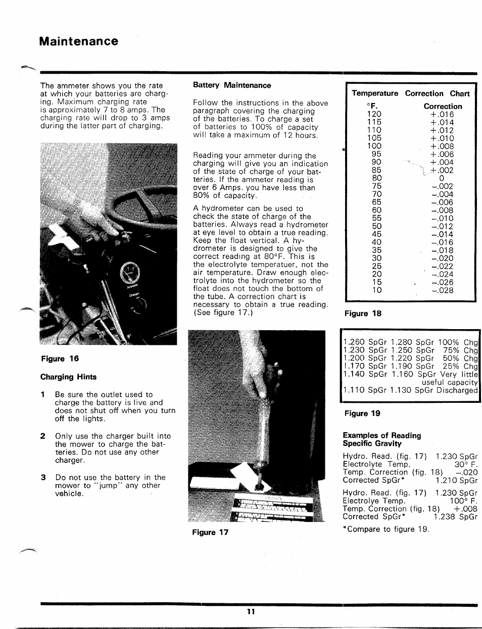 Maintenance | Bolens 134-585A User Manual | Page 11 / 30