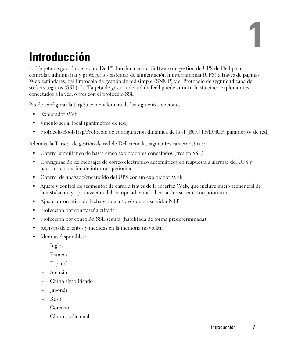 Introducción | Dell UPS 1920R User Manual | Page 7 / 90