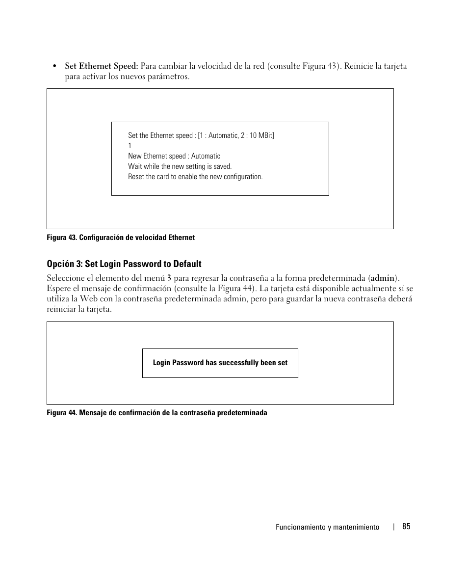 Opción 3: set login password to default | Dell UPS 1920R User Manual | Page 85 / 90