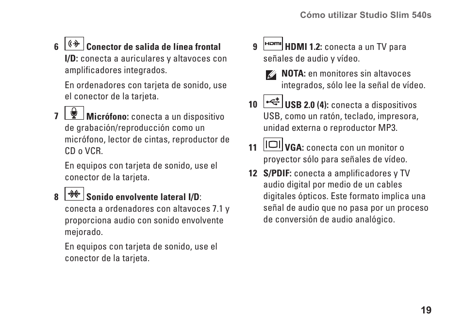 Dell Studio Slim D540S (Late 2008) User Manual | Page 21 / 66