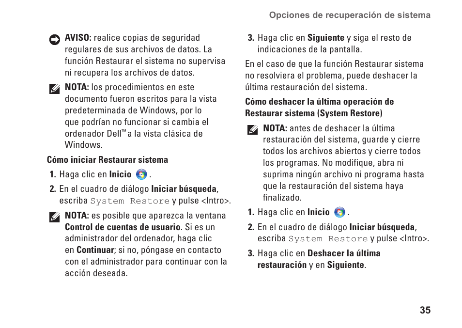 Dell Studio Slim D540S (Late 2008) User Manual | Page 37 / 66