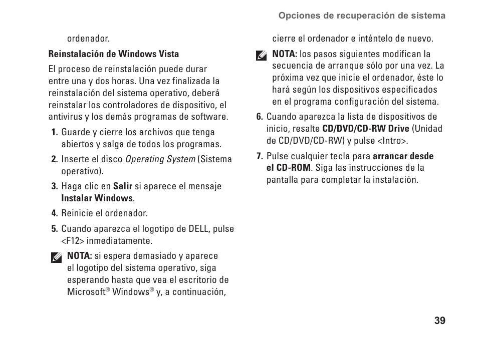 Dell Studio Slim D540S (Late 2008) User Manual | Page 41 / 66