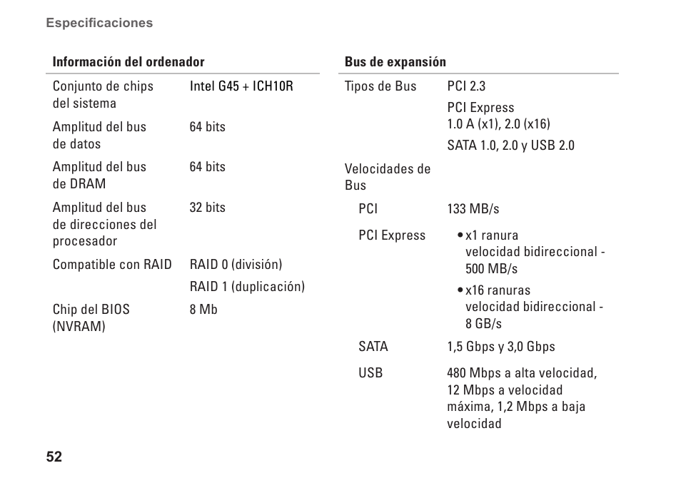 Dell Studio Slim D540S (Late 2008) User Manual | Page 54 / 66