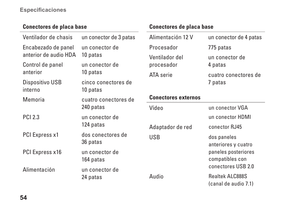 Dell Studio Slim D540S (Late 2008) User Manual | Page 56 / 66
