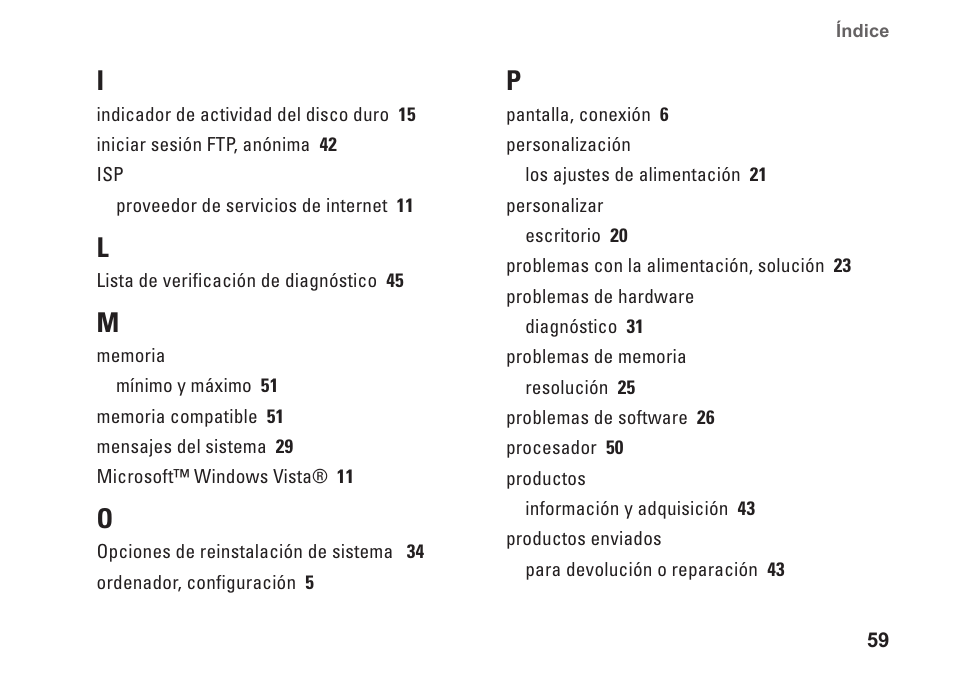 Dell Studio Slim D540S (Late 2008) User Manual | Page 61 / 66