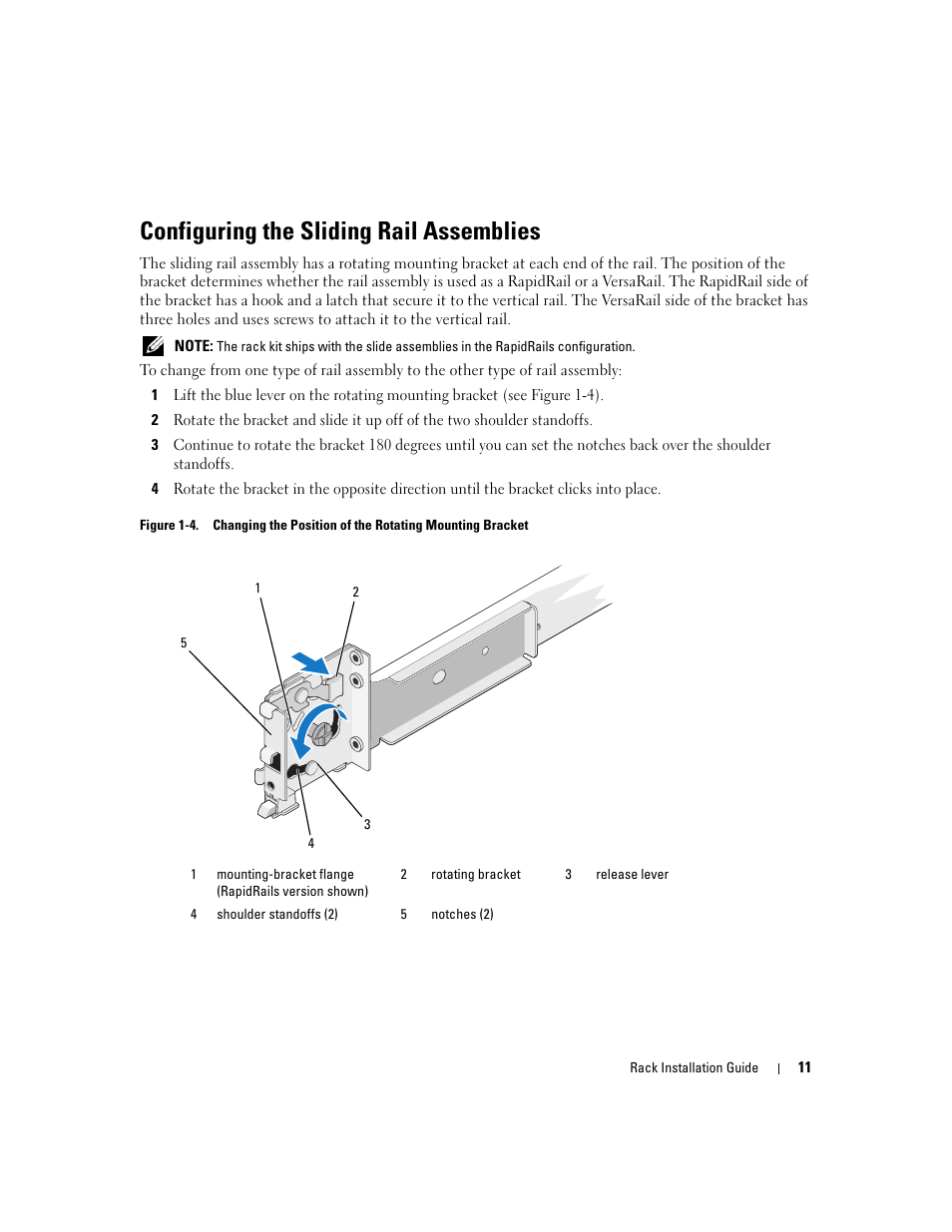 Configuring the sliding rail assemblies | Dell PowerEdge 2970 User Manual | Page 13 / 112