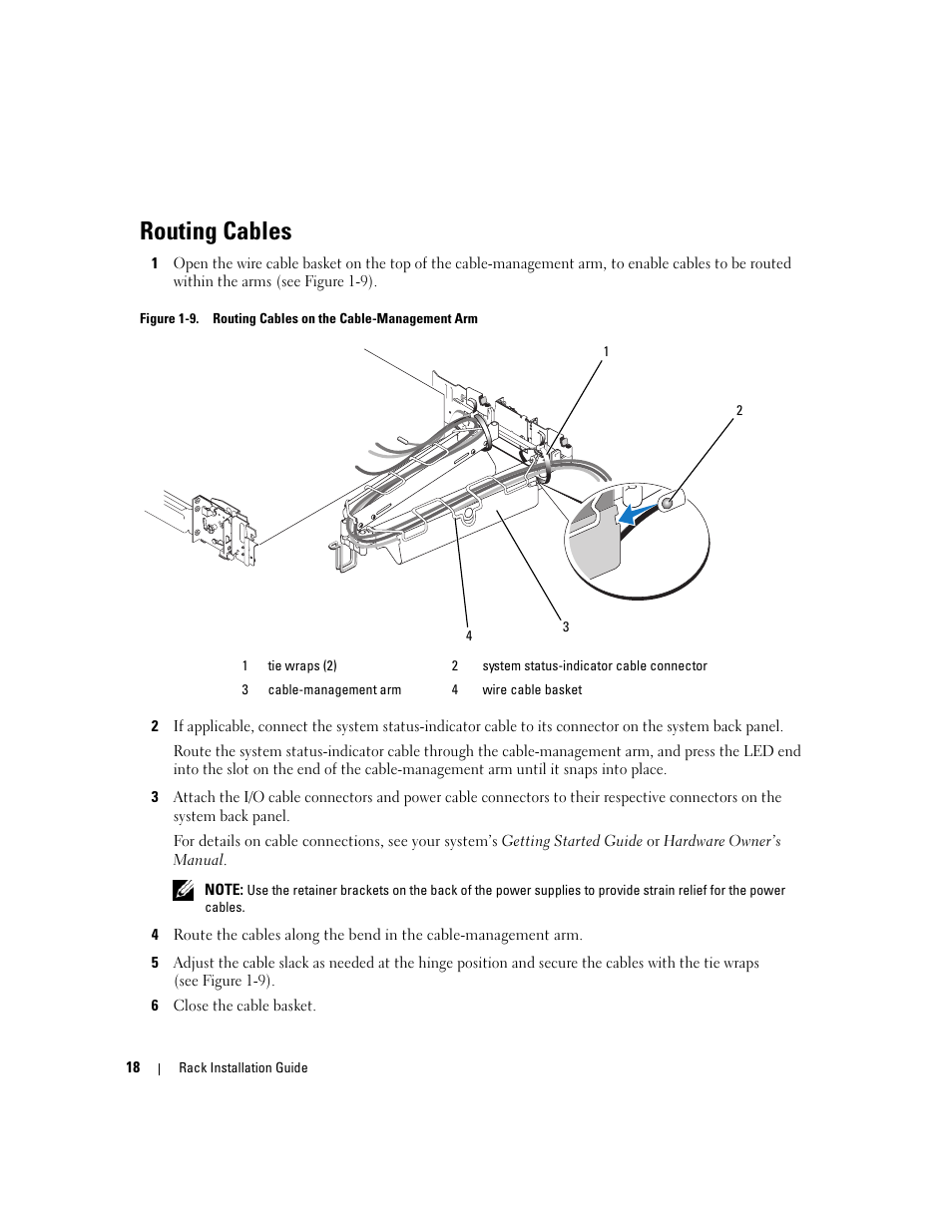 Routing cables | Dell PowerEdge 2970 User Manual | Page 20 / 112