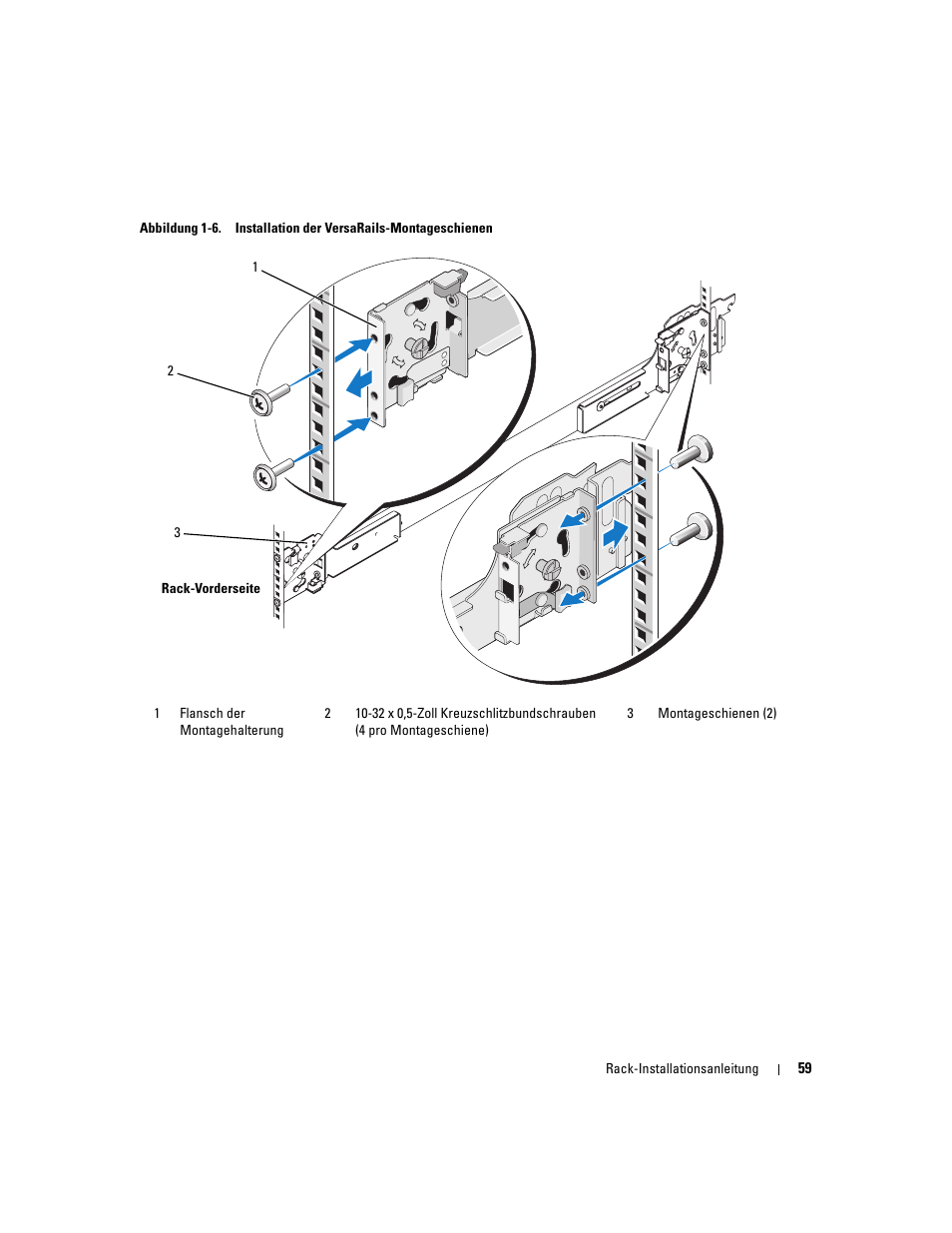 Befinden. sieheabbildung 1-6, Befindet (siehe abbildung 1-6) | Dell PowerEdge 2970 User Manual | Page 61 / 112