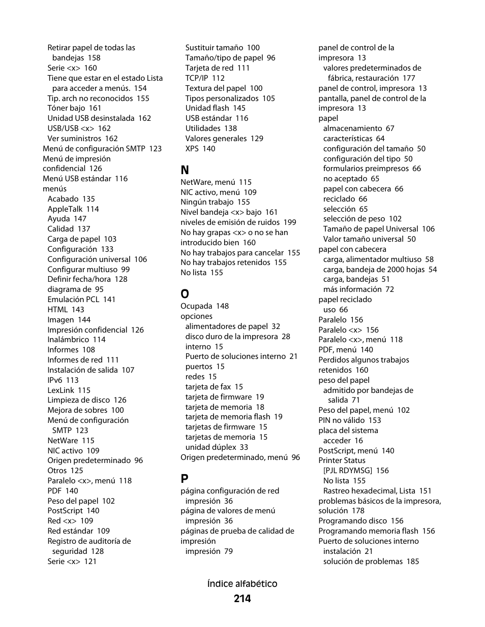 Dell 5530/dn Mono Laser Printer User Manual | Page 214 / 217