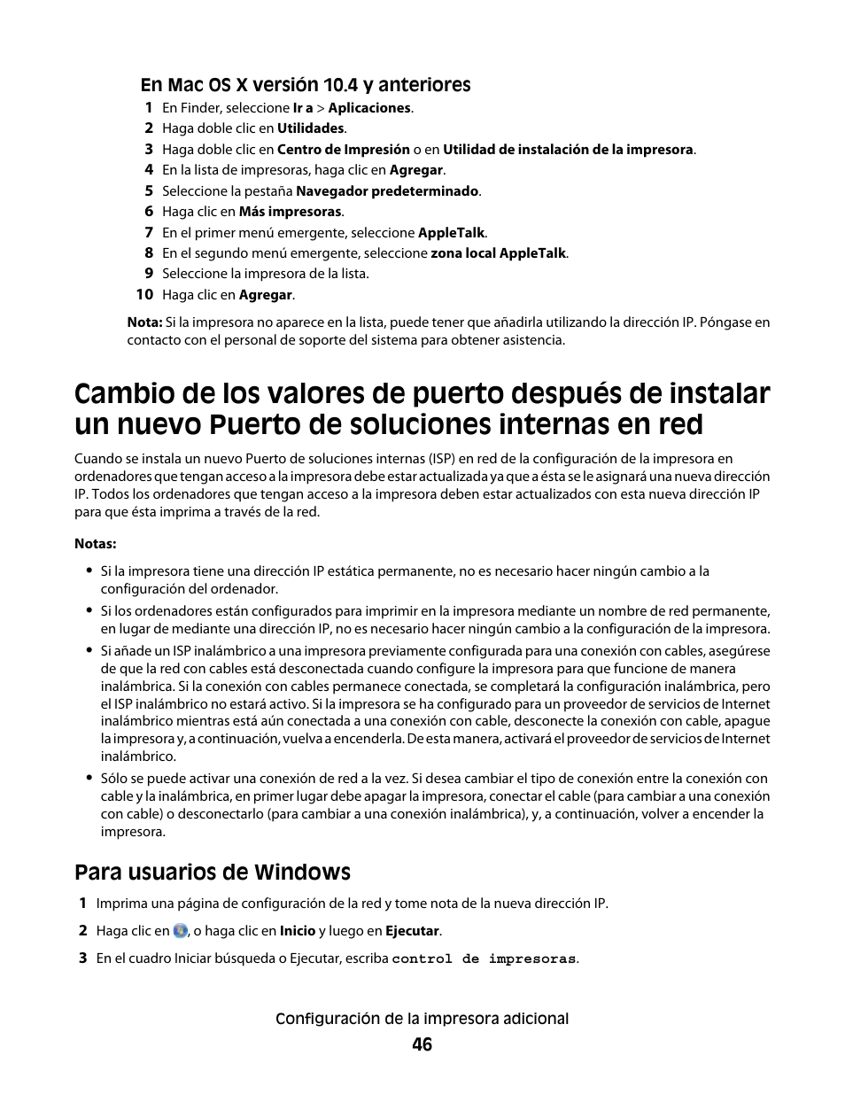 En red, Para usuarios de windows | Dell 5530/dn Mono Laser Printer User Manual | Page 46 / 217