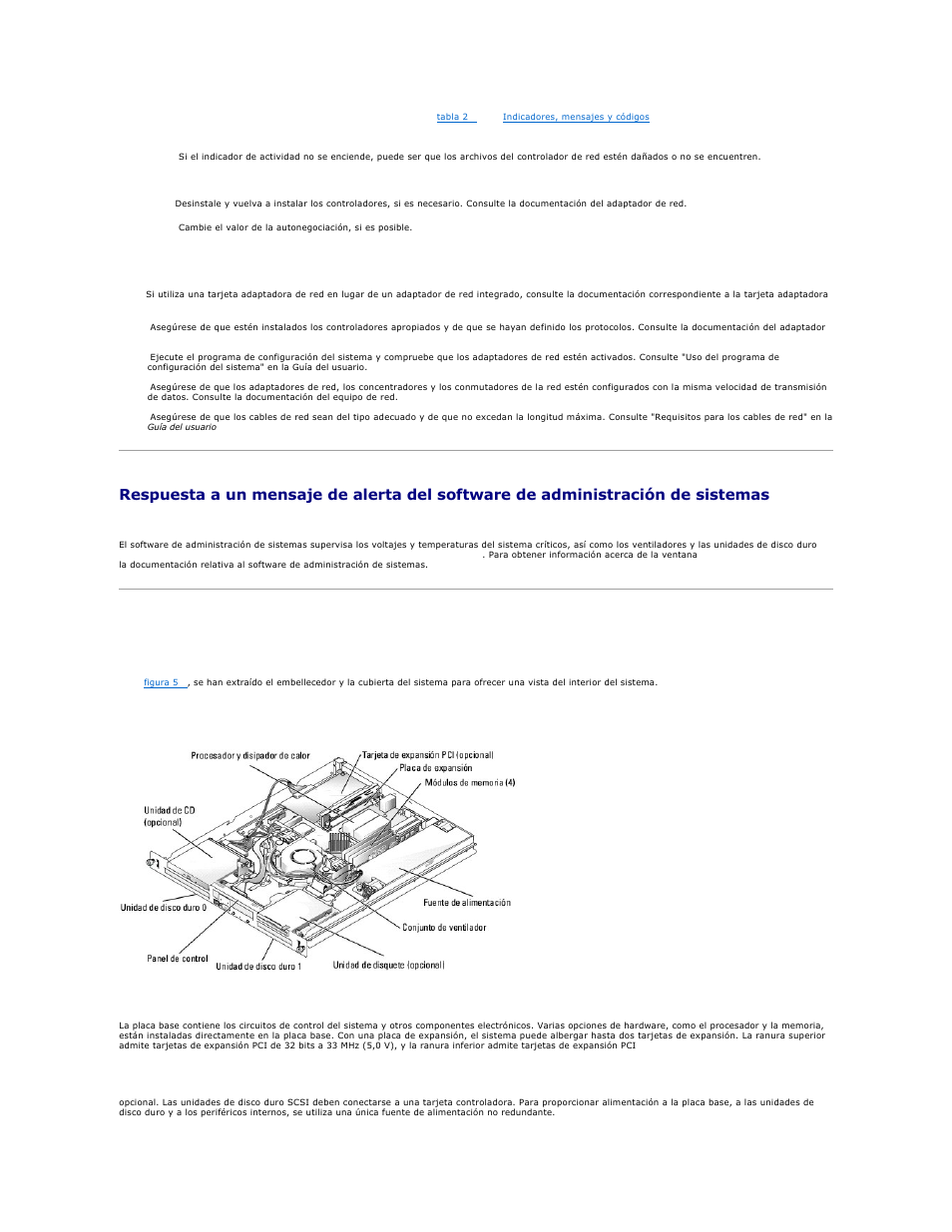 Interior del sistema | Dell PowerEdge 750 User Manual | Page 37 / 78