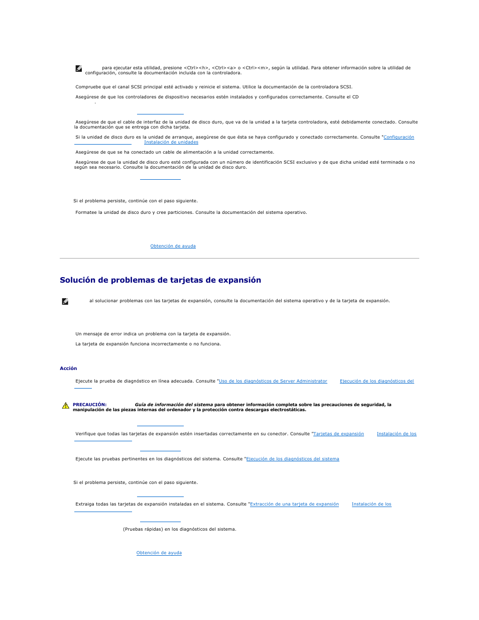 Solución de problemas de tarjetas de expansión | Dell PowerEdge 750 User Manual | Page 45 / 78