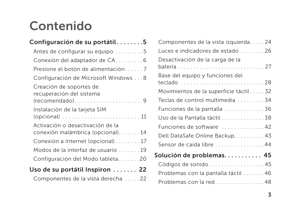Dell Inspiron Mini Duo (1090, Late 2010) User Manual | Page 5 / 102