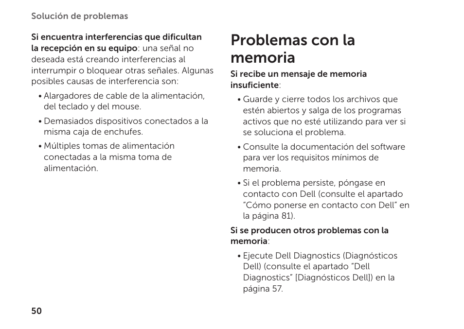 Problemas con la memoria | Dell Inspiron Mini Duo (1090, Late 2010) User Manual | Page 52 / 102