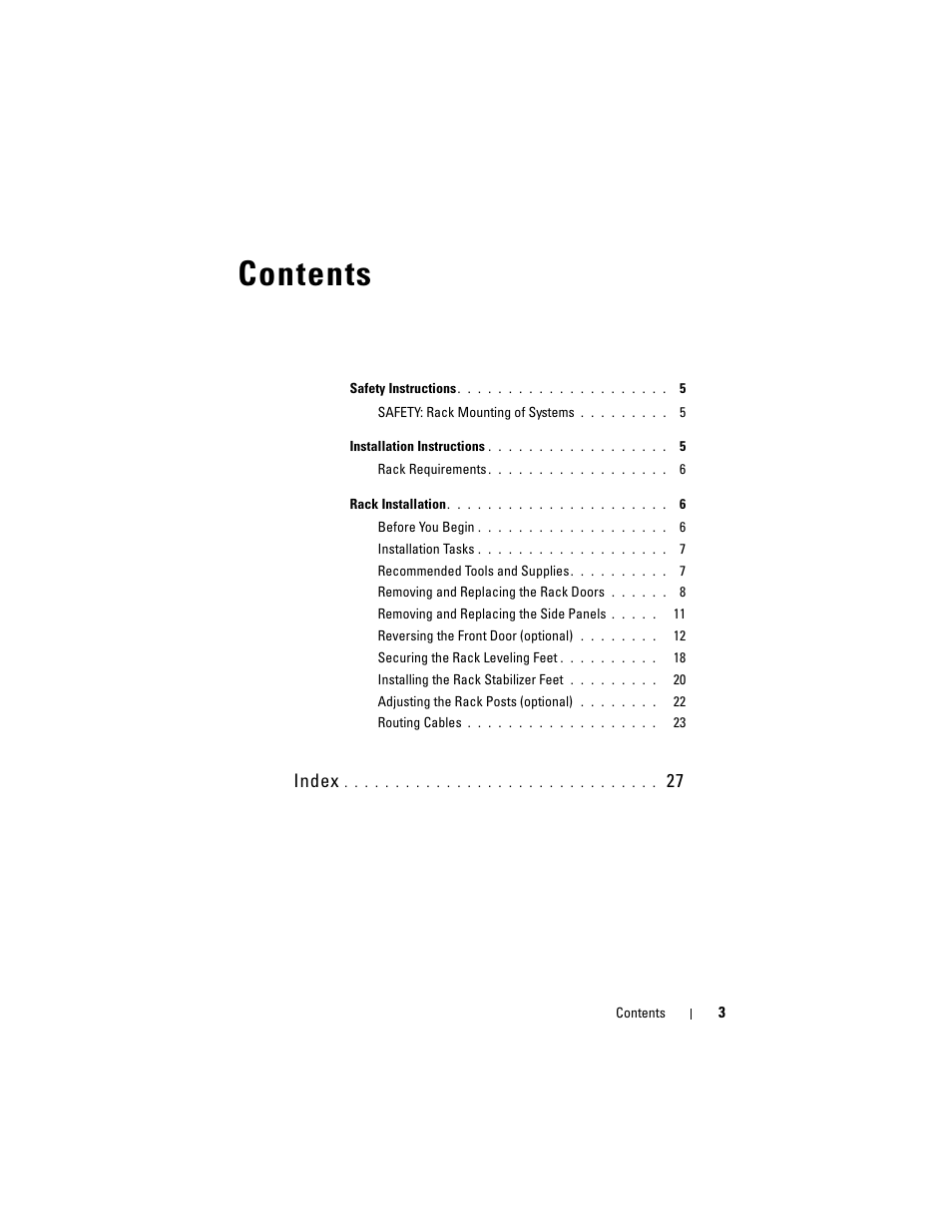 Dell PowerEdge Rack Enclosure 2420 User Manual | Page 5 / 148