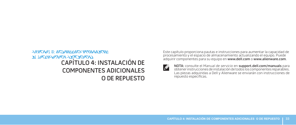 De repuesto | Dell Alienware Aurora R3 (Early 2011) User Manual | Page 35 / 70