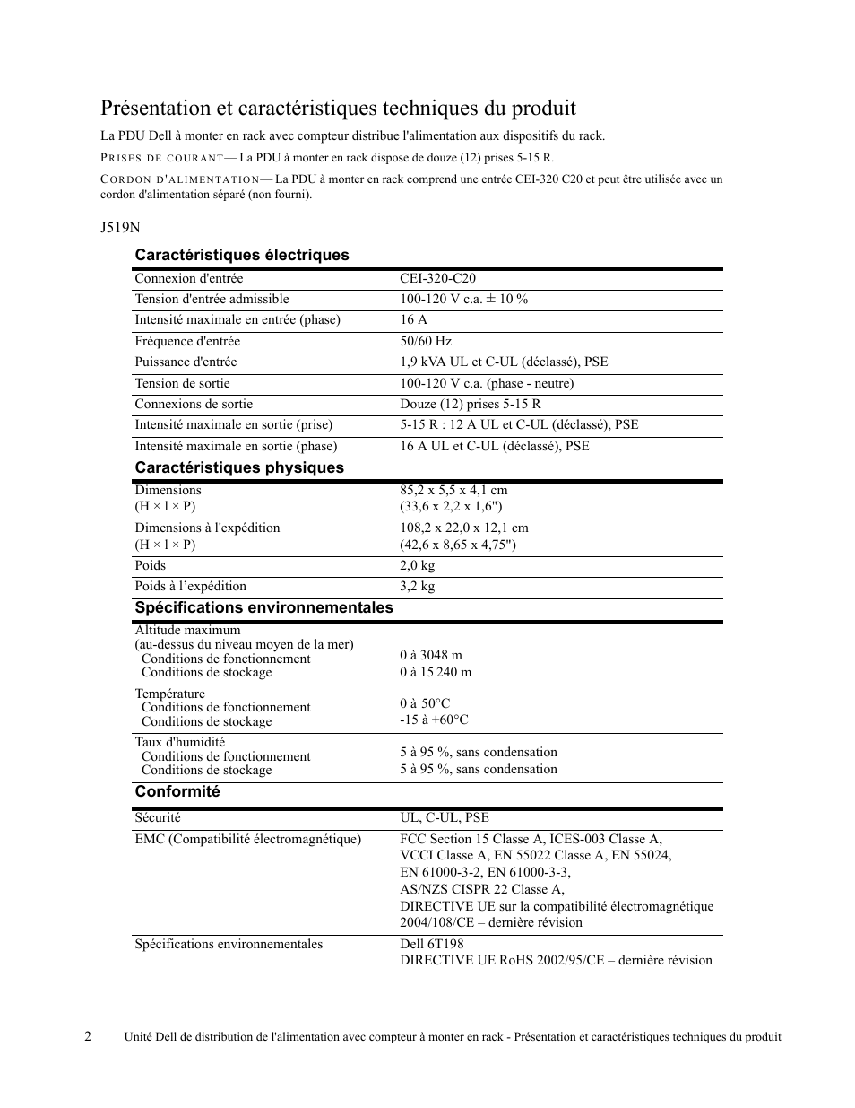 Dell Metered PDU LED User Manual | Page 5 / 12