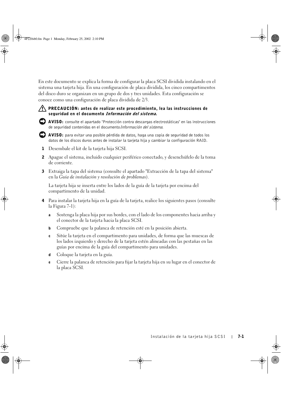 Dell PowerEdge 2650 User Manual | Page 37 / 40