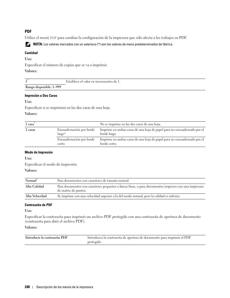 Dell C2665dnf Color Laser Printer User Manual | Page 242 / 614