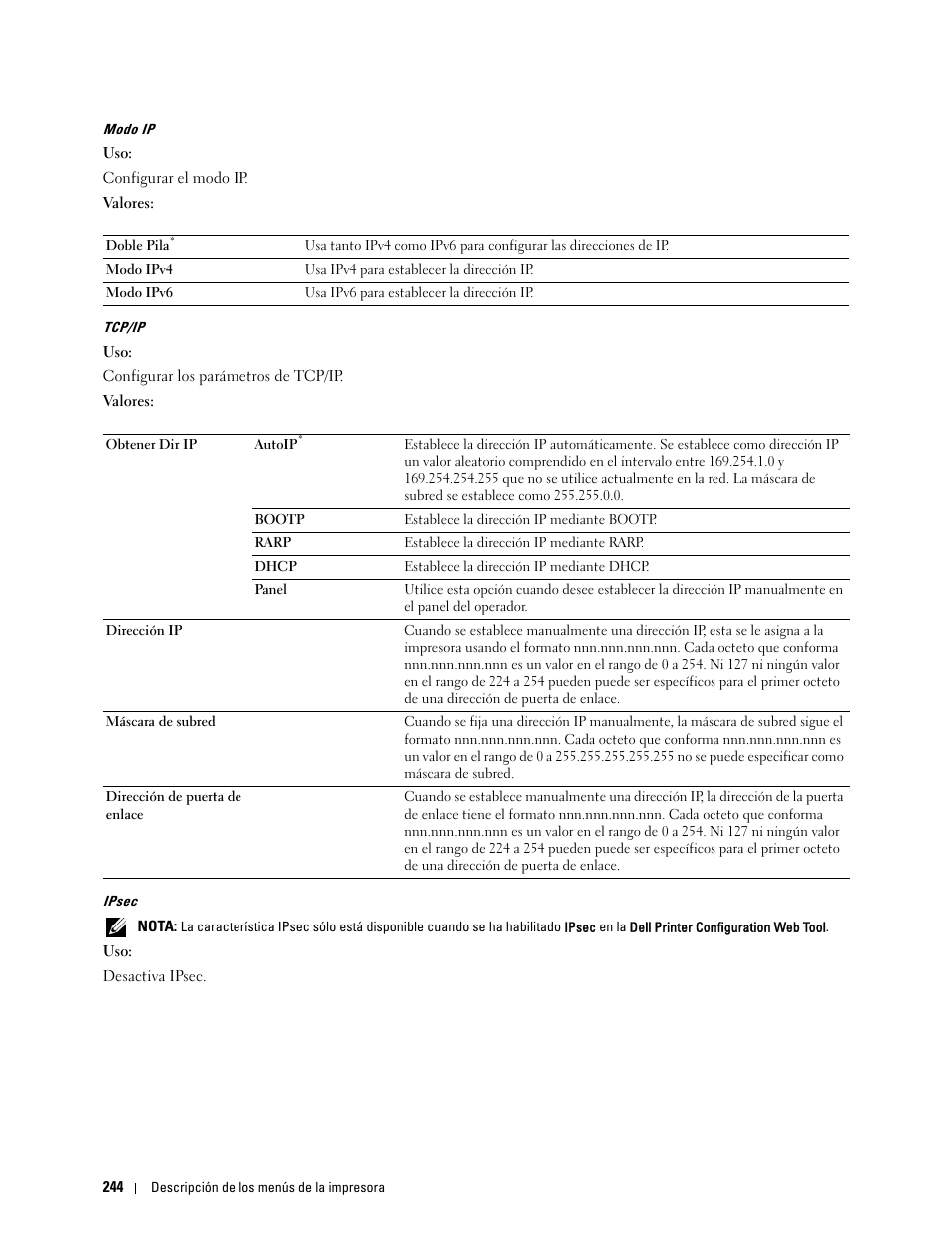 Dell C2665dnf Color Laser Printer User Manual | Page 246 / 614