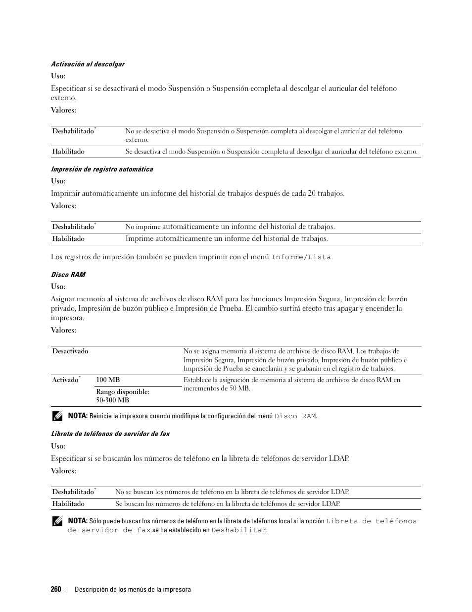 Dell C2665dnf Color Laser Printer User Manual | Page 262 / 614