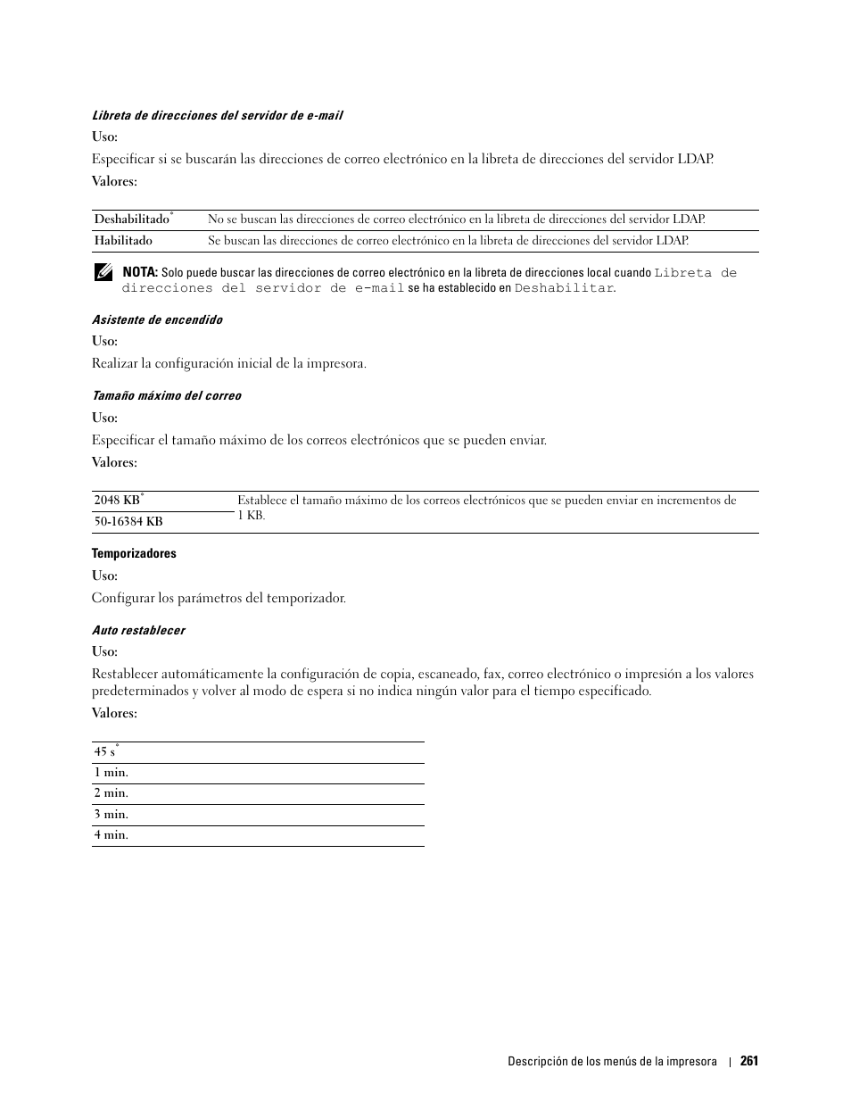 Dell C2665dnf Color Laser Printer User Manual | Page 263 / 614