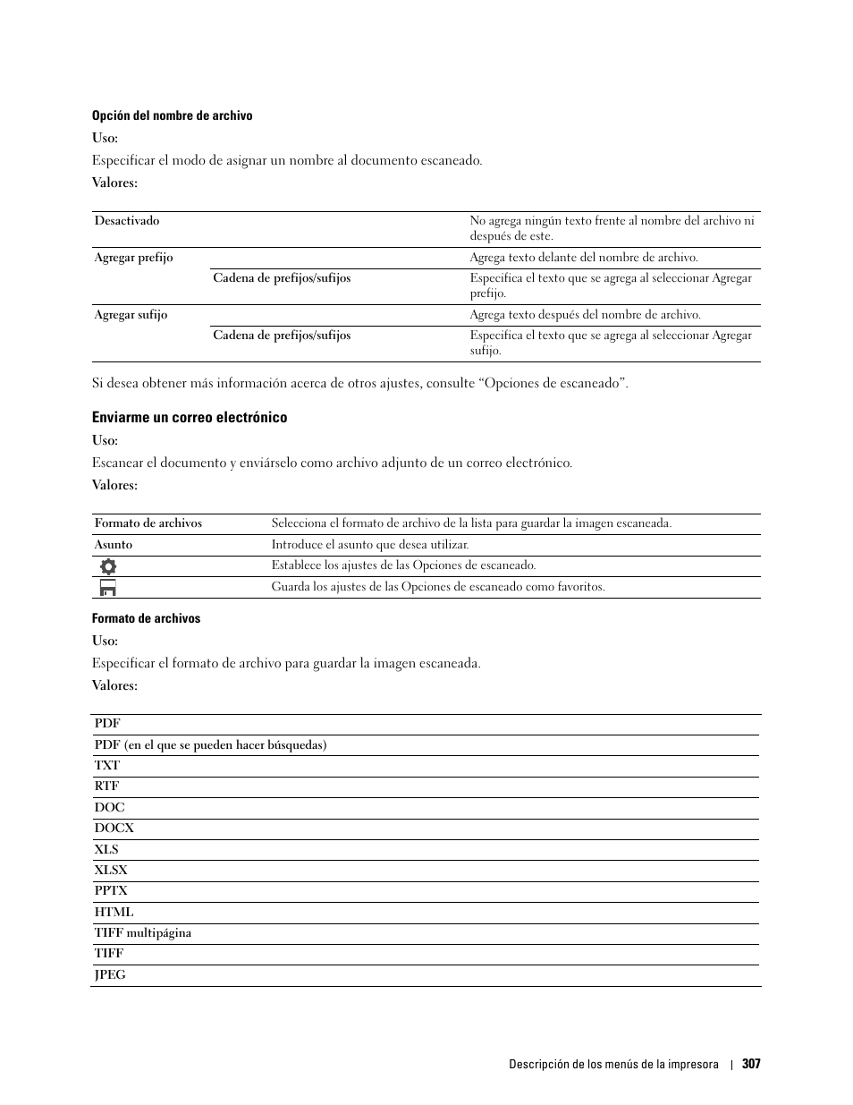 Enviarme un correo electrónico | Dell C2665dnf Color Laser Printer User Manual | Page 309 / 614