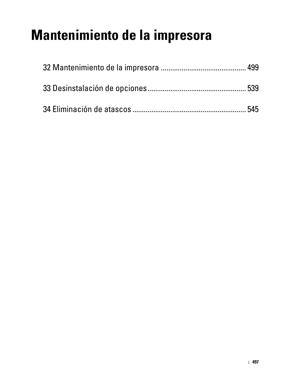 Mantenimiento de la impresora | Dell C2665dnf Color Laser Printer User Manual | Page 499 / 614