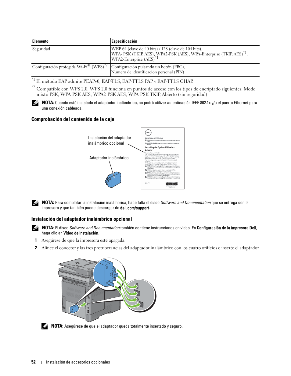 Dell C2665dnf Color Laser Printer User Manual | Page 54 / 614