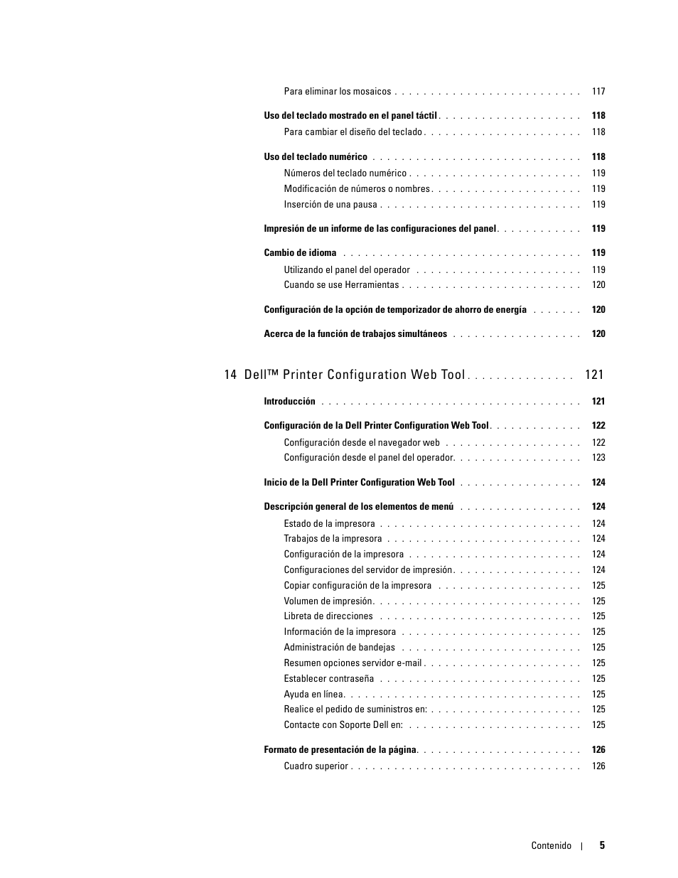 14 dell™ printer configuration web tool 121, 14 dell™ printer configuration web tool | Dell C2665dnf Color Laser Printer User Manual | Page 7 / 614