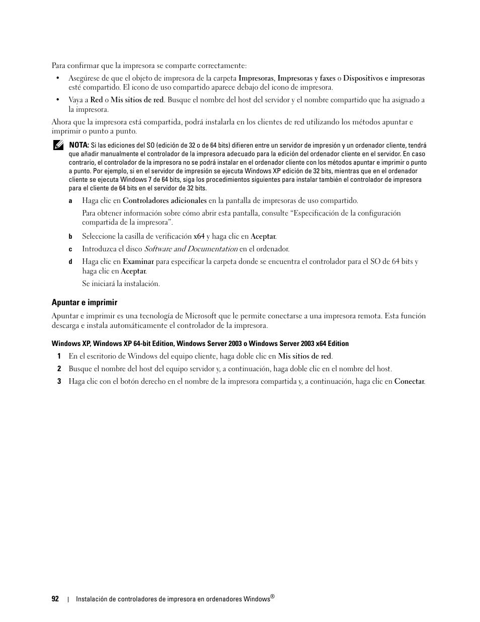 Apuntar e imprimir | Dell C2665dnf Color Laser Printer User Manual | Page 94 / 614