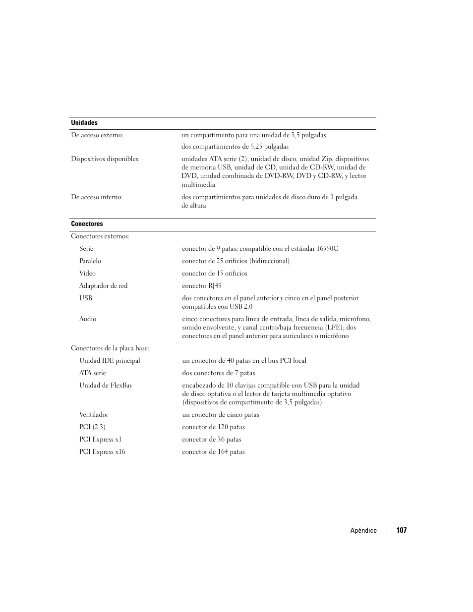 Dell Dimension 5000 User Manual | Page 107 / 144