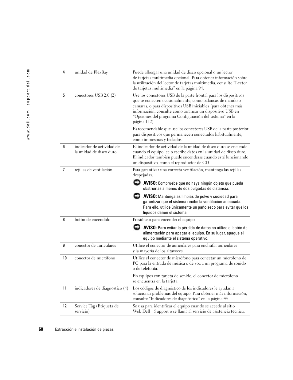 Dell Dimension 5000 User Manual | Page 60 / 144