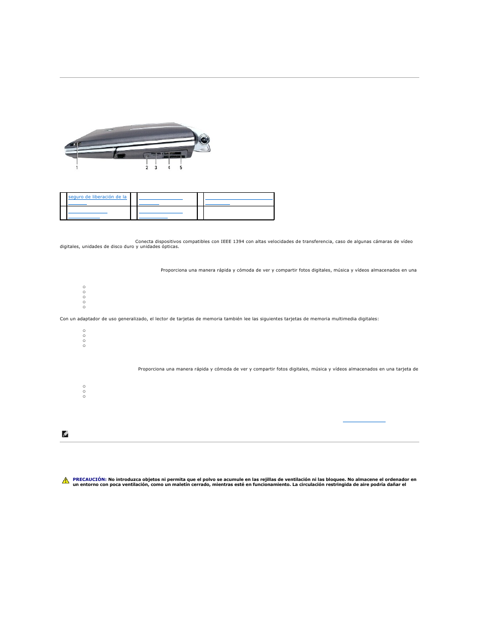 Vista derecha, Vista posterior | Dell XPS M2010 (MXP061, Mid 2006) User Manual | Page 6 / 119