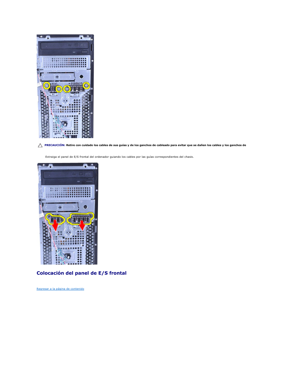 Colocación del panel de e/s frontal | Dell Vostro 430 (Late 2009) User Manual | Page 21 / 47
