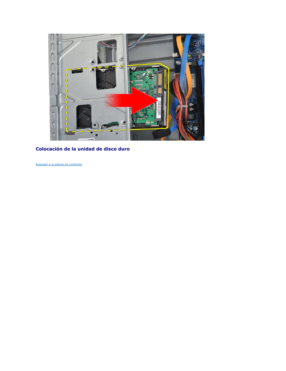 Colocación de la unidad de disco duro | Dell Vostro 430 (Late 2009) User Manual | Page 24 / 47