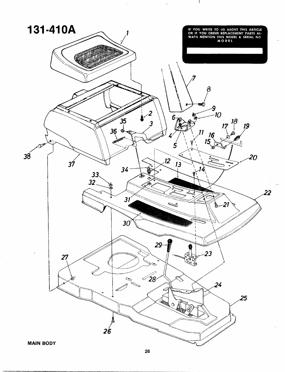 410a | Bolens 131-410A User Manual | Page 26 / 36