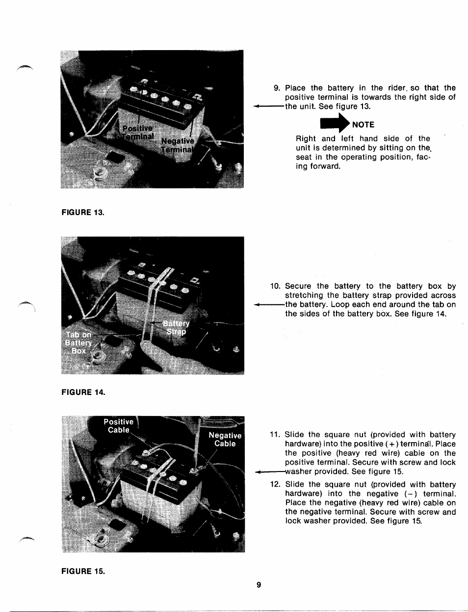 Note | Bolens 131-410A User Manual | Page 9 / 36