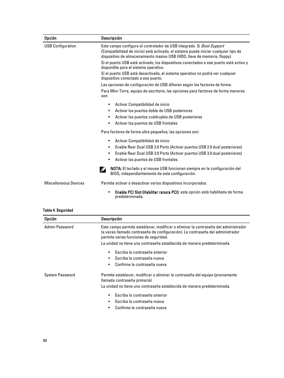 Dell OptiPlex 9010 (Mid 2012) User Manual | Page 40 / 69