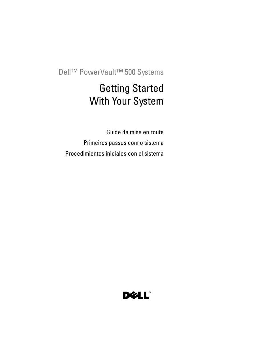Dell PowerVault DP500 User Manual | 72 pages