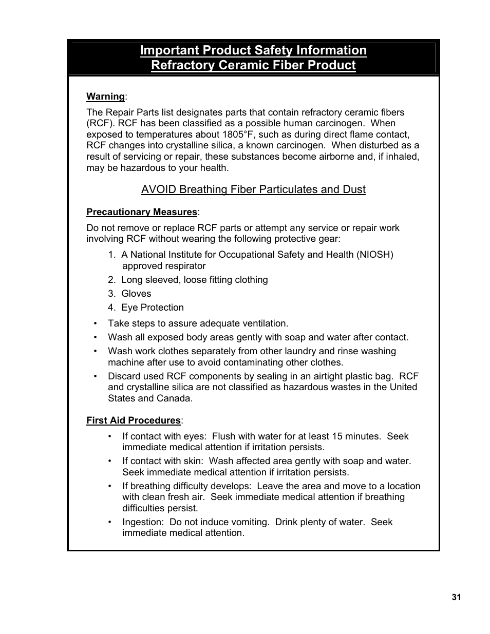 Burnham 81433101R16-1/10 User Manual | Page 31 / 40